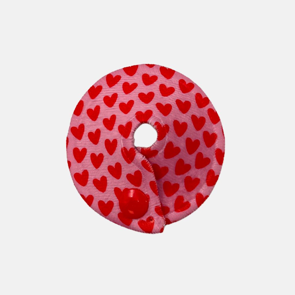 Sondenunterlage | Rote Herzchen