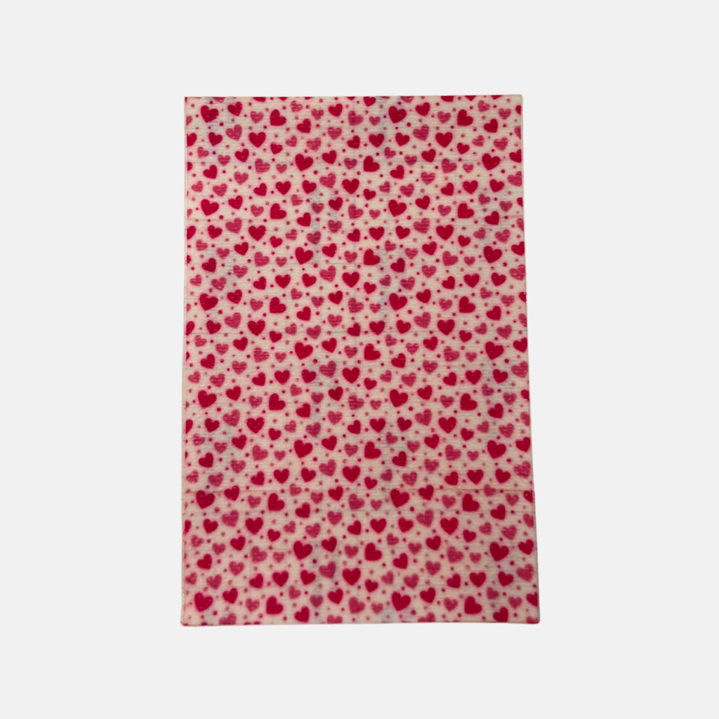 Pansement sonde, coeurs roses.