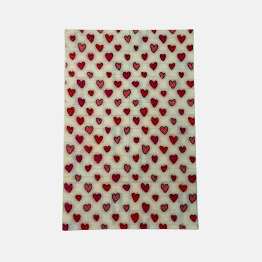 Patch de sonde, coeurs rouges.
