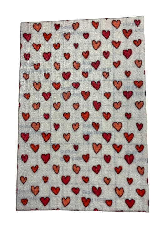 Sonde pleister, hartjes rood.