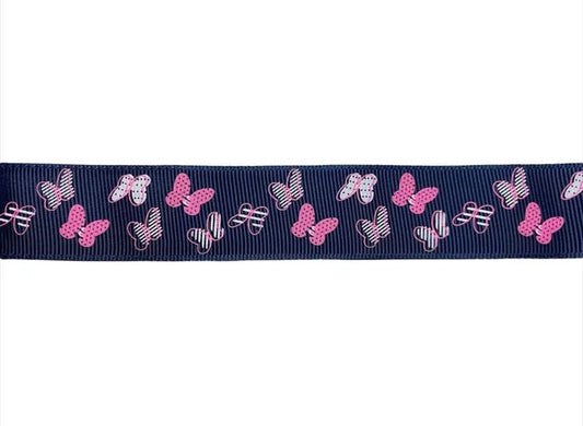 Sonde clip, vlinders donkerblauw.