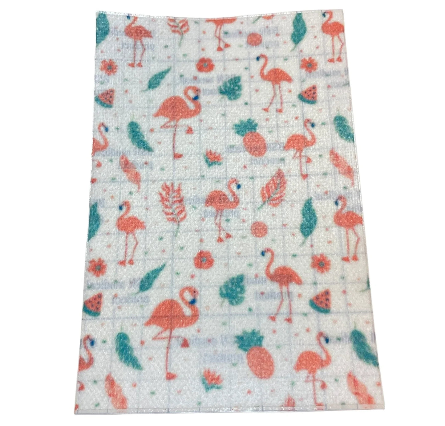 Sonde en plâtre, flamants roses.