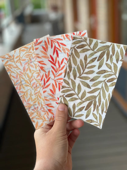 Sonde en plâtre, feuilles d'automne.