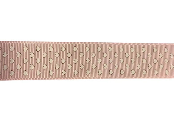 Clip de sonde, coeurs blancs avec or.
